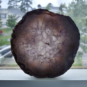 ❗$7 add on❗Agate lavender gemstone slice